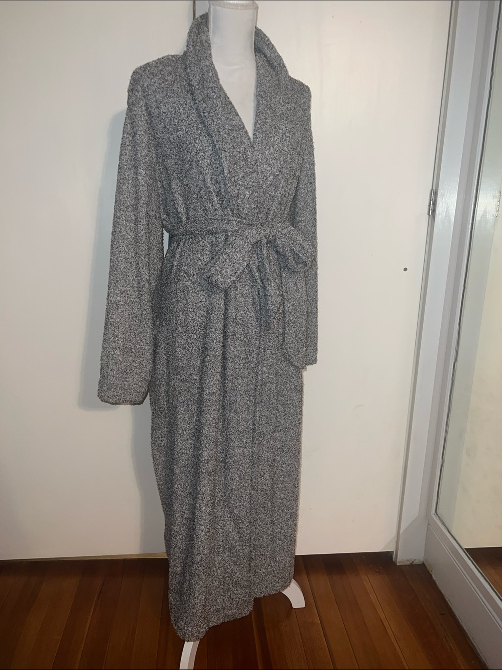 stars above Heather Gray Shawl-Collar Long Robe